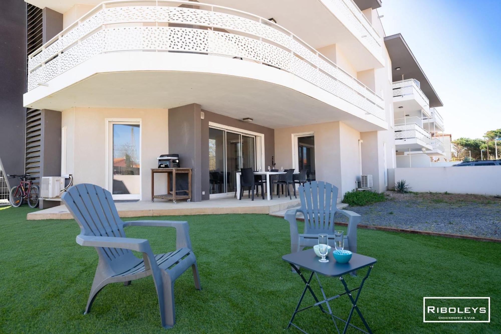 Grand T3 Neuf Climatise Avec Wifi A 100M De La Plage วีอัส ภายนอก รูปภาพ